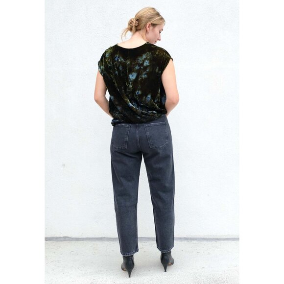 NWT Riverside Printed Velvet Top, size "M/L". - Picture 2 of 8